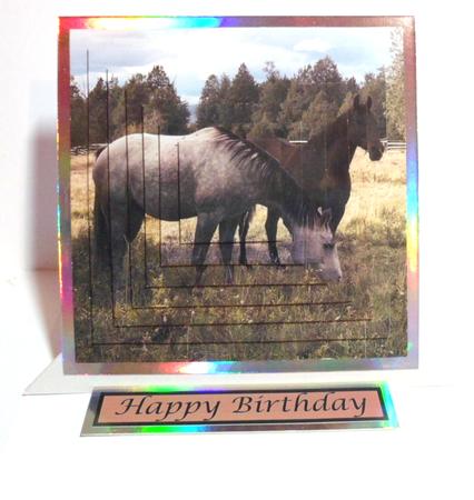 Two Horses Square Pyramid by Jean-Marie Penny