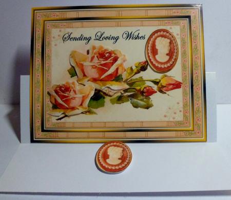 Vintage Antique Roses and Cameo by Jean-Marie Penny