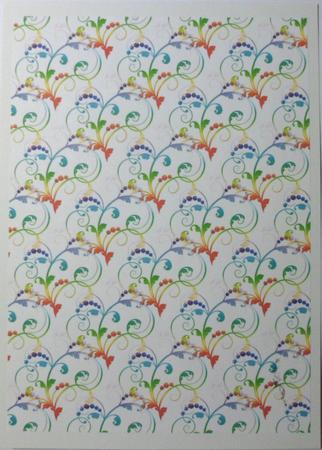 12 A4 Floral Coloured Background Sheets by Jean-Marie Penny