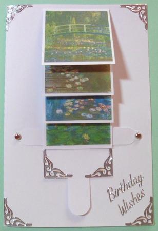 Monet Waterfall Card by Jean-Marie Penny