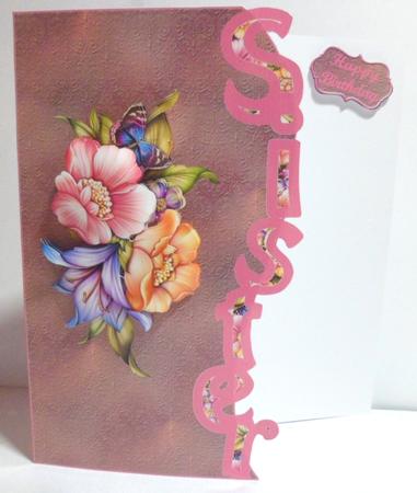 Sister Floral Card Front by Jean-Marie Penny