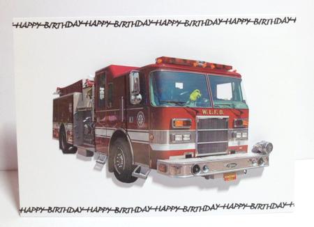 Fire Truck Decoupage by Jean-Marie Penny
