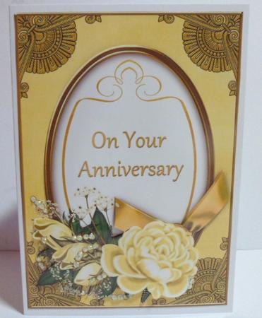 Lemon Rose Your Anniversary 7x5in Oval Step by Step by Jean-Marie Penny