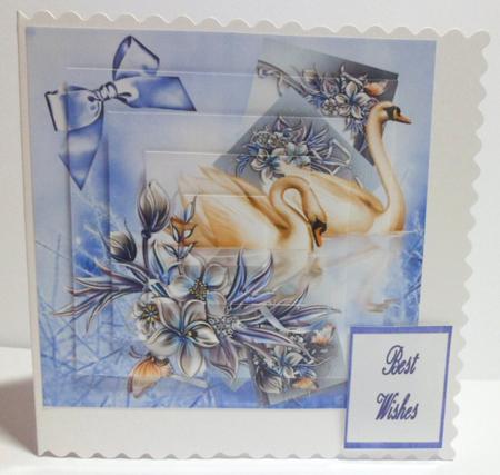 Swans in Bloom Pyramid and Gift Tags by Jean-Marie Penny