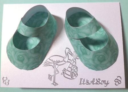 Aqua Roses 3D Baby Shoes by Jean-Marie Penny