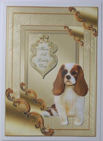 Cavalier King Charles Spaniel in Gilded Frame by Jean-Marie Penny