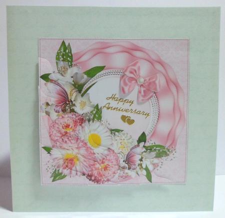 Flowers Butterflies and Pearls Side Stacker by Jean-Marie Penny