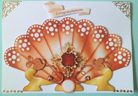 Gem Fan & Stand Card by Jean-Marie Penny