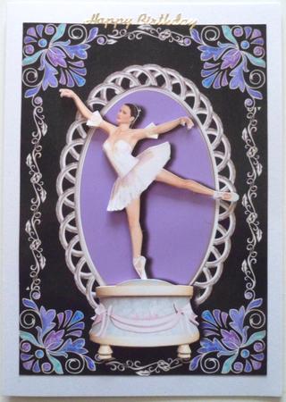 Ballerina Music Box Silver & Lilac by Jean-Marie Penny