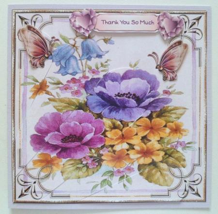 Bouquet of Happiness Fan Topper 2 by Jean-Marie Penny