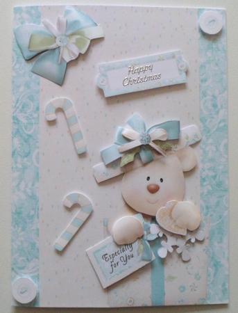 Cute Little Christmas Bear in a Box by Jean-Marie Penny