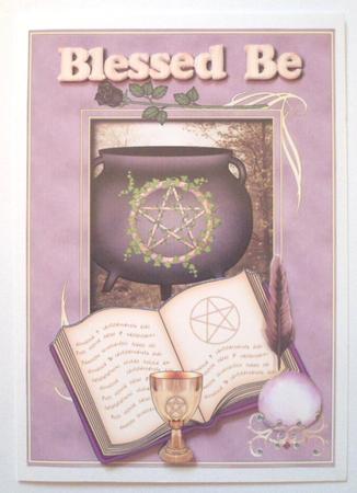Blessed Be - Wiccan, Pagan, Spell Book, Chalice by Jean-Marie Penny