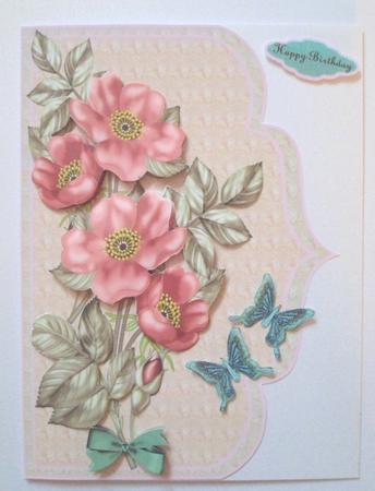Scallop Wild Pink Roses by Jean-Marie Penny