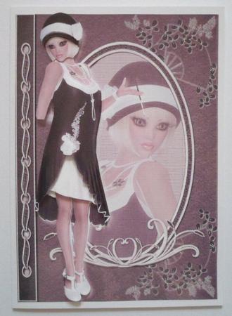 Twenties Flapper Fashion Reflections Decoupage by Jean-Marie Penny