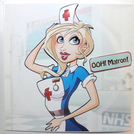 Ooh Matron! 8x8 Quick Card by Jean-Marie Penny