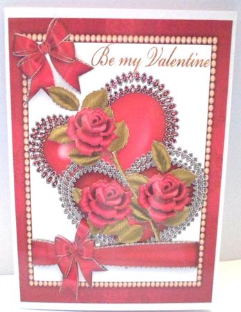Valentines Hearts and Roses by Jean-Marie Penny