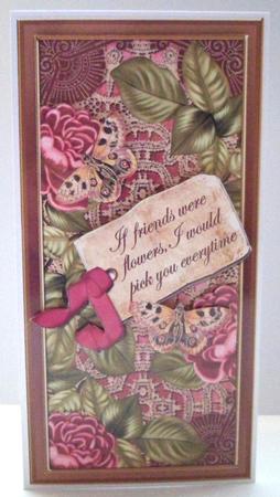Dpink Roses If Friends Were -  Dl Topdown Topper by Jean-Marie Penny