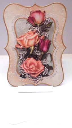 Joy of Roses Topper with Decoupage by Jean-Marie Penny