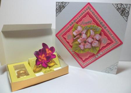 3D Decoupage Blossoms and Violets by Jean-Marie Penny