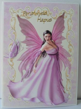 Beautiful Purple & Pink Fairy by Jean-Marie Penny