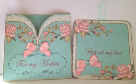Pink Rose T for My Mother Pocket Pull Card Kit by Jean-Marie Penny