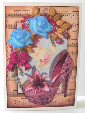 Female Birthday Card with Shoe by Jean-Marie Penny