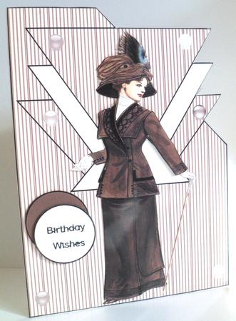 Art Deco Lady 33 Over the Corner by Jean-Marie Penny