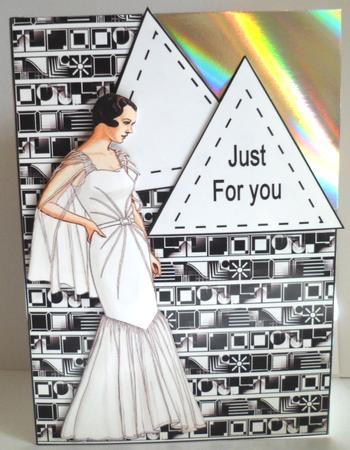 Art Deco Lady 34 Over the Corner by Jean-Marie Penny