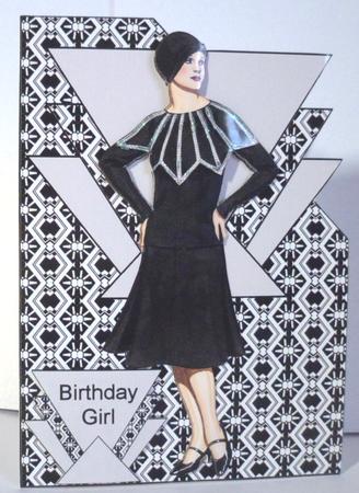 Art Deco Lady 36 Over the Corner by Jean-Marie Penny