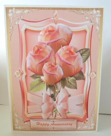 Beautiful Roses on a Orange Frame by Jean-Marie Penny