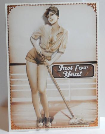 1950's Pin Up Girl Alice May (sepia) by Jean-Marie Penny