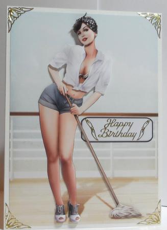 1950's Pin Up Girl Alice May (white) by Jean-Marie Penny