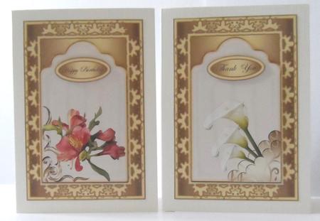 Floral Tag Toppers & Metallic Card Bases by Jean-Marie Penny