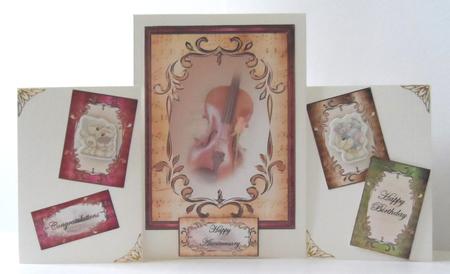 Music and Roses to Celebrate 5x7 Topper by Jean-Marie Penny