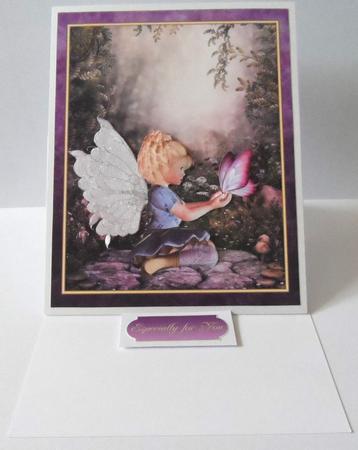 Flying Friends Fairy Card Topper by Jean-Marie Penny