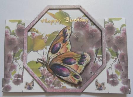 Octagonal Blossom with Butterfly by Jean-Marie Penny
