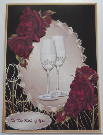 Beautiful Anniversary Roses and Glasses by Jean-Marie Penny