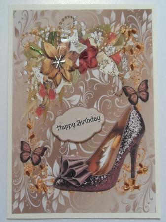 Lovely Brown Sparkle Shoe by Jean-Marie Penny