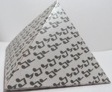 Music Notes Pyramid Gift Box by Jean-Marie Penny