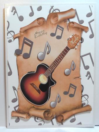 Guitar & Music Notes A4 by Jean-Marie Penny