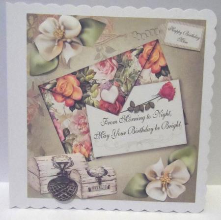 Just a Birthday Note Card Topper & Decoupage by Jean-Marie Penny