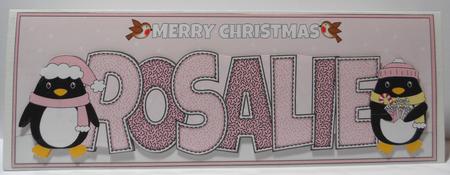 Christmas Penguins Rosalie Large Dl by Jean-Marie Penny
