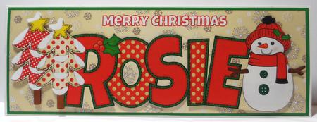 Cute Snowman Rosie Large Dl by Jean-Marie Penny