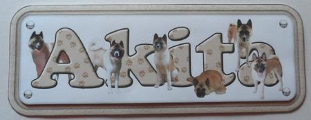 Akita Name Sign by Jean-Marie Penny