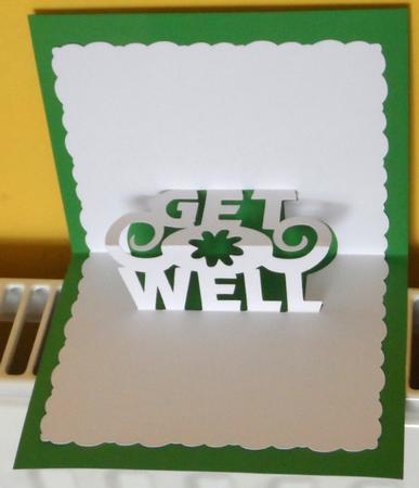 139 Get Well Pop-up Card Insert by Jean-Marie Penny
