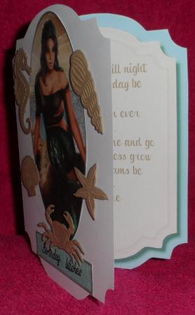 Incert Aqua Bracket with Verse by Jean-Marie Penny