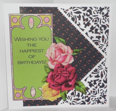 Nouveau Roses Decoupage Card Making Mini Kit by Jean-Marie Penny