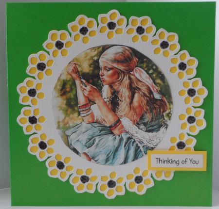 FLORAL CIRCLE MAT 3 by Jean-Marie Penny