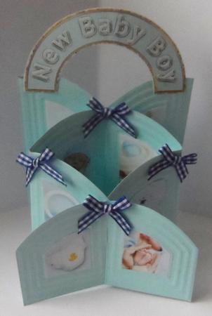 Arched New Baby Boy Embellishments Set by Jean-Marie Penny