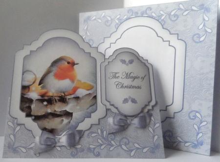 Blue Robin Magic Fancy Stand Up Card Kit by Jean-Marie Penny